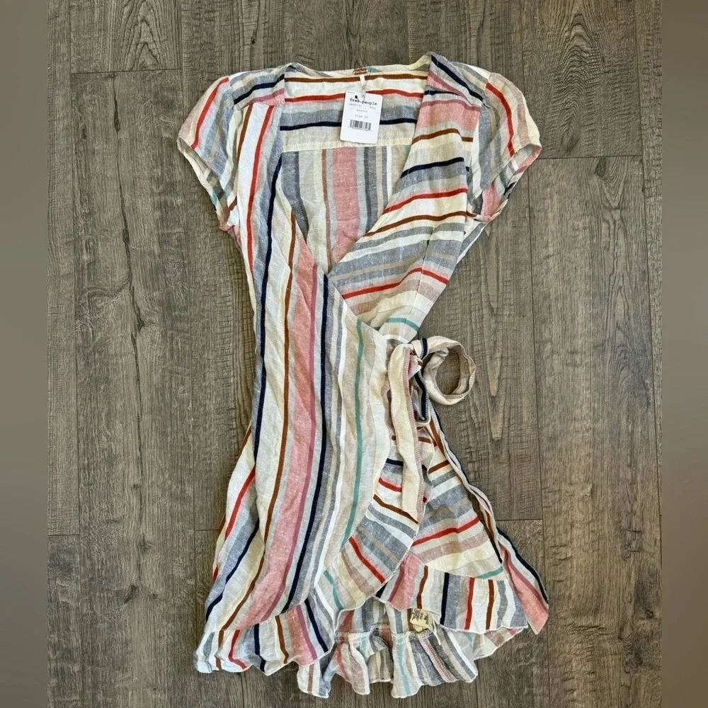 Free People Wrap It Up Dress- Beige